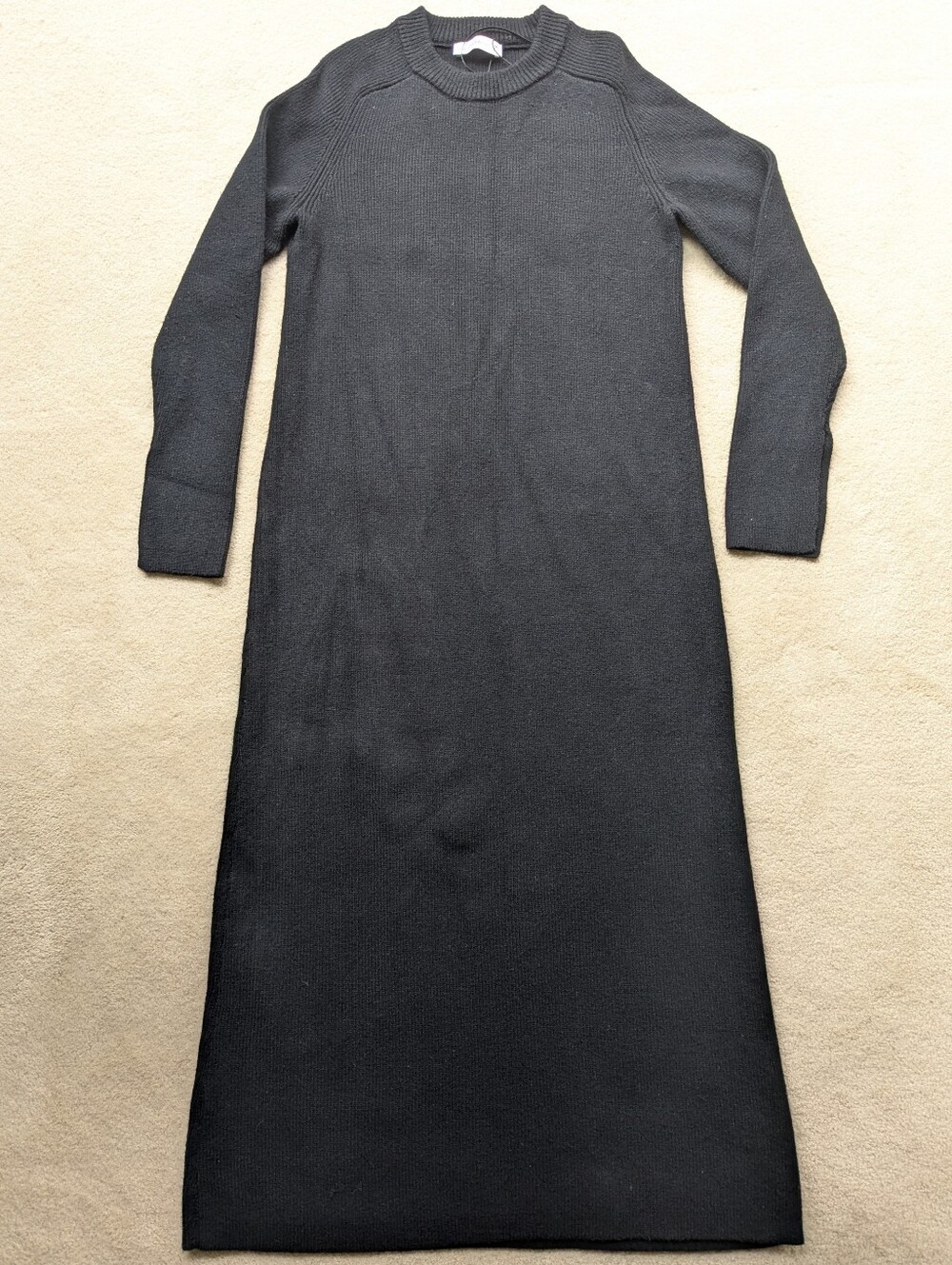 Zara Maxi Ribbed Sweater Dress - size S